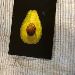 Framed Cool Avocado Painting 