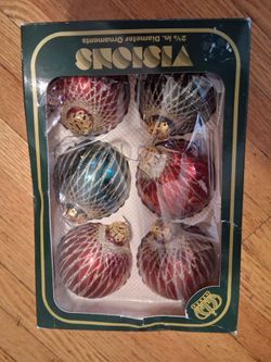 Vintage Glass Christmas Ornaments