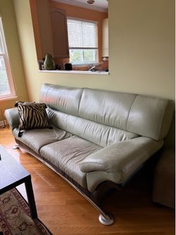 Italian Leather set. Couch, Love Seat, Chair.