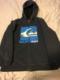 Boy’s quicksilver hoodie size 7 with plush lining