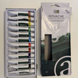 Watercolor, Gouache, Metallic paint 