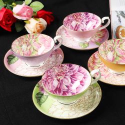 Beautiful flower Tea cup set