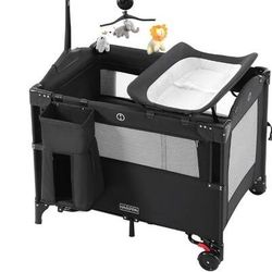 HARPPA Pack and Play 5 in 1 Portable Baby Bed