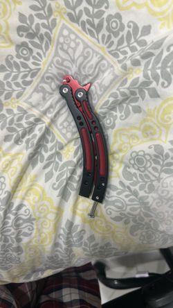 Butterfly knife / balisong trainer not sharp