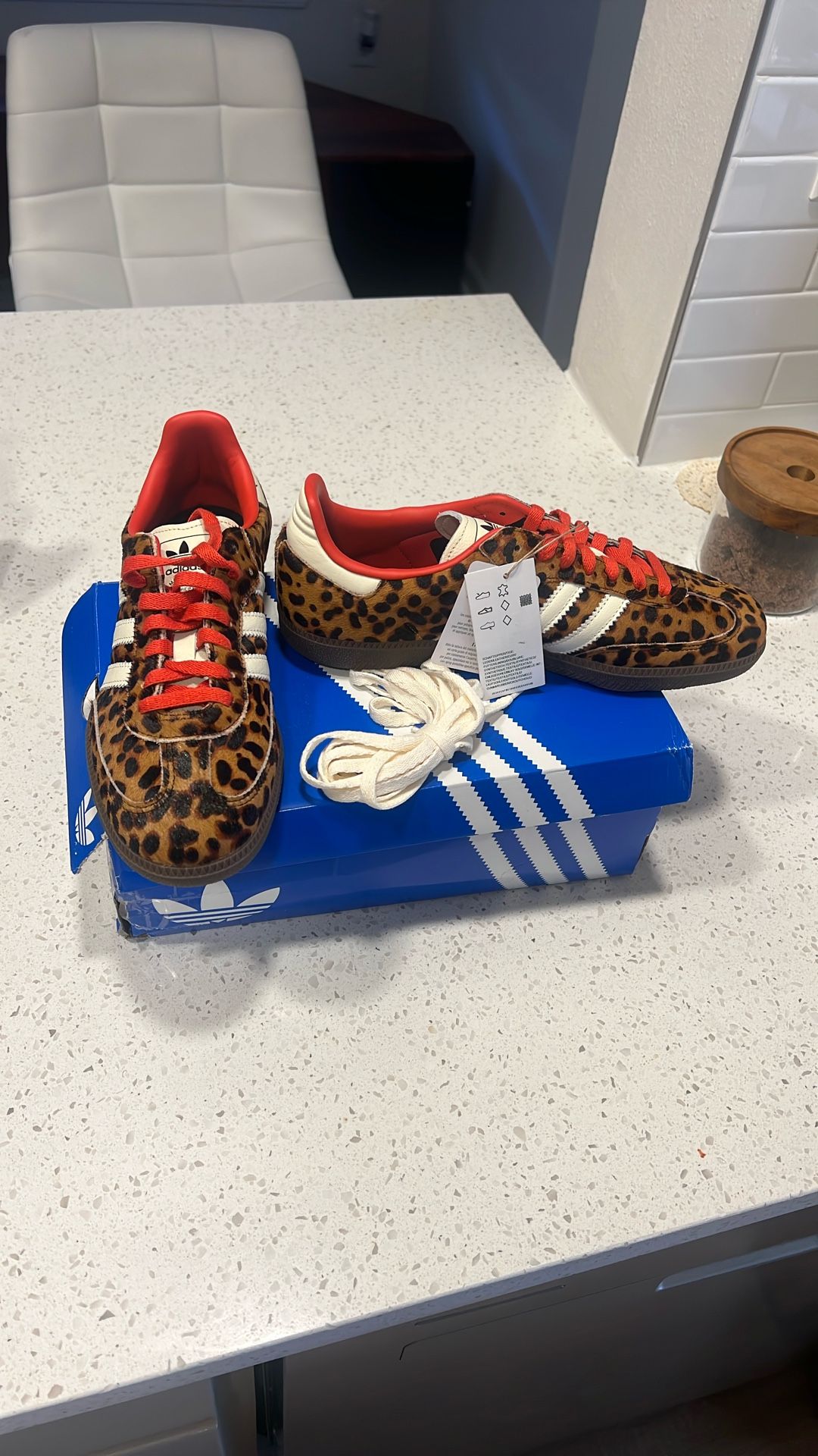 Adidas Sambas Leopard Size 10