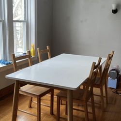 Dinning Table With 4 Chairs Made By IKEA