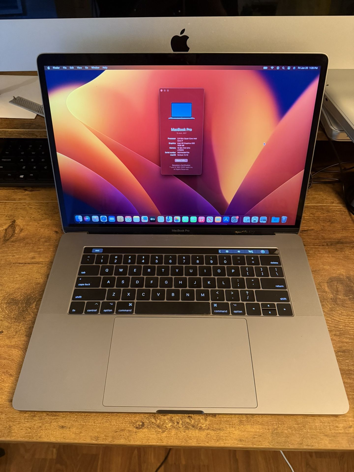 15” 2017 MacBook Pro - i7, 16GB RAM, 500GB SSD, NEW BATTERY