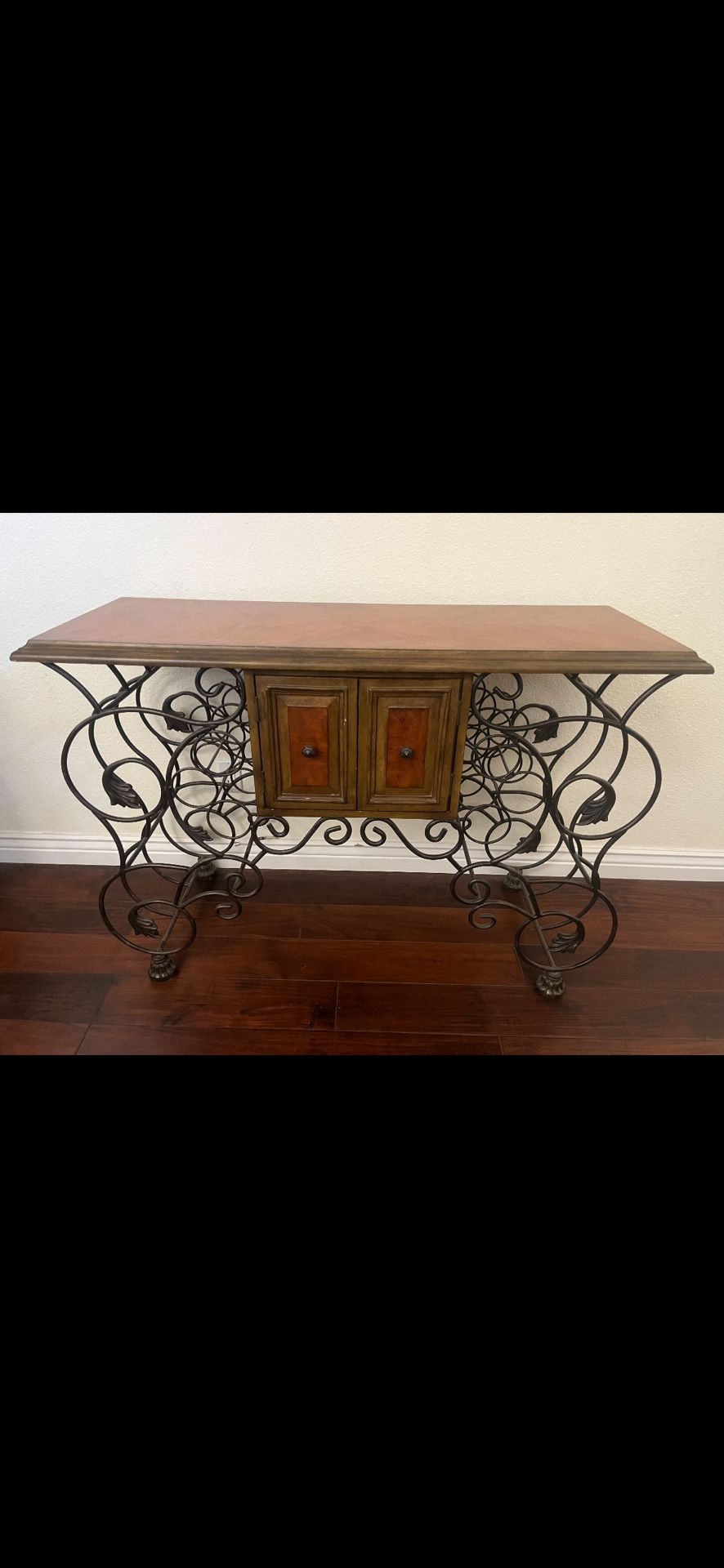 Coffee Table and Wine Rack Table Cabinet