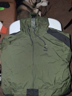 Puma Windbreaker Jacket Olive Green