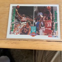 Basketball card Buck Williams and Otis Thorpe