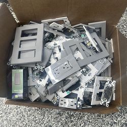 FREE grey light switches and electrical plugs