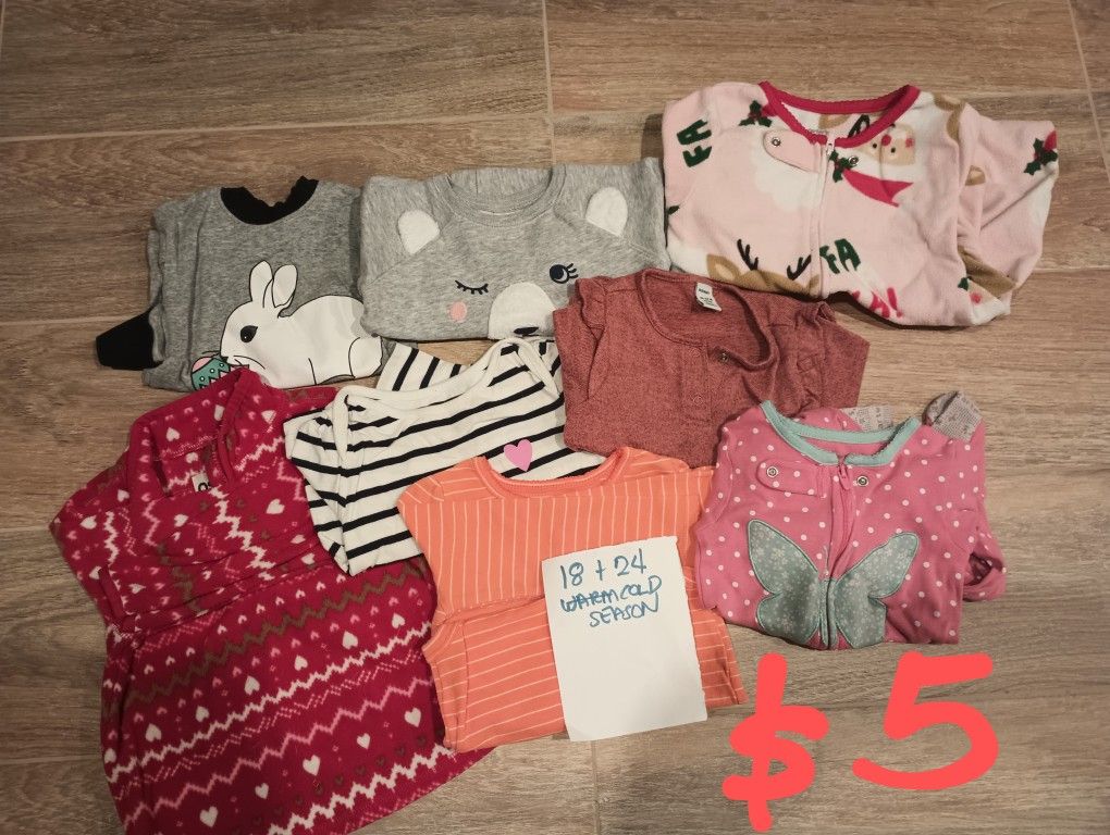 Mix Of 18 And 24 Months Girl Clothing