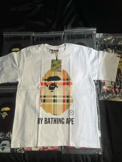 White burberry Bape shirt