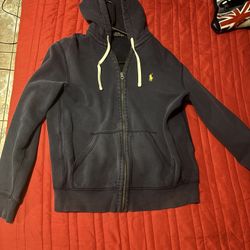 Polo Ralph Lauren Zip Up Hoodie Size M 