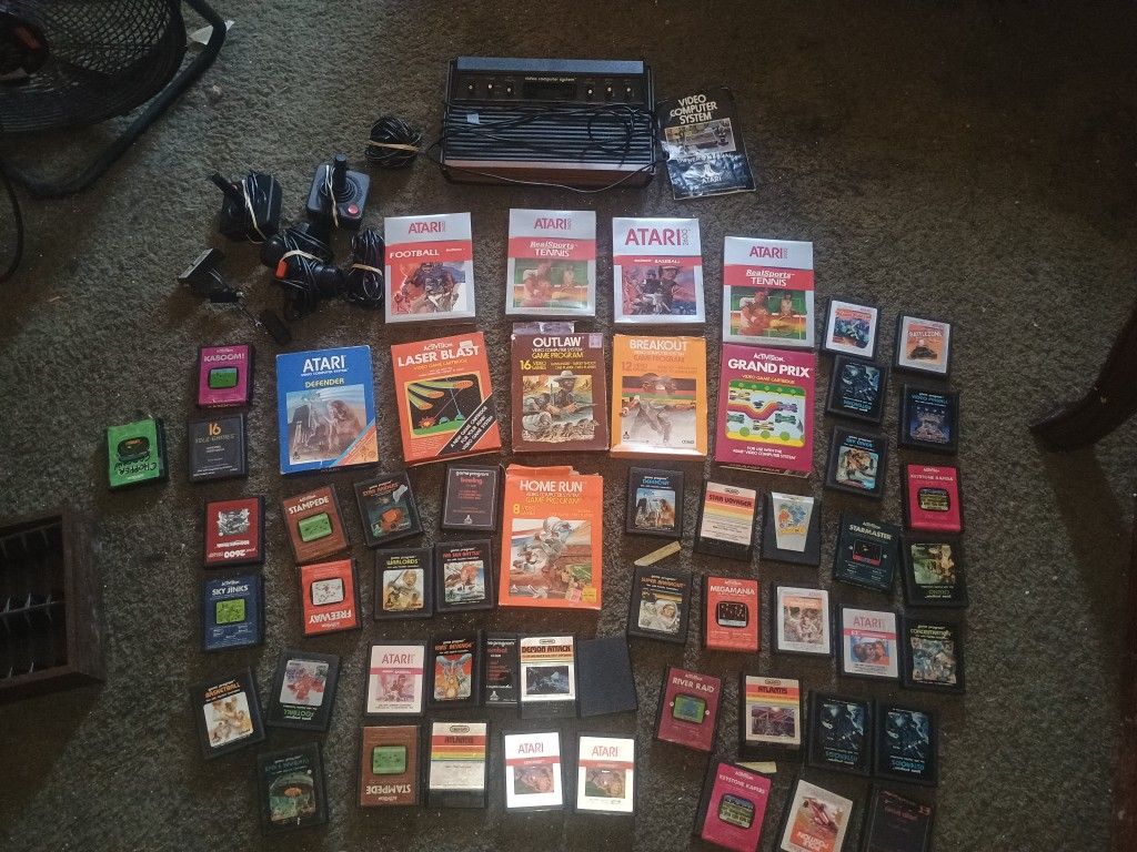 Original Atari With 66 Games 10 Of Those Games Are Complete With Box And Instructions