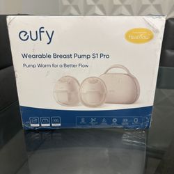 eufy S1 Pro Wearable Breast Pump HeatFlow App Control Charging Case White