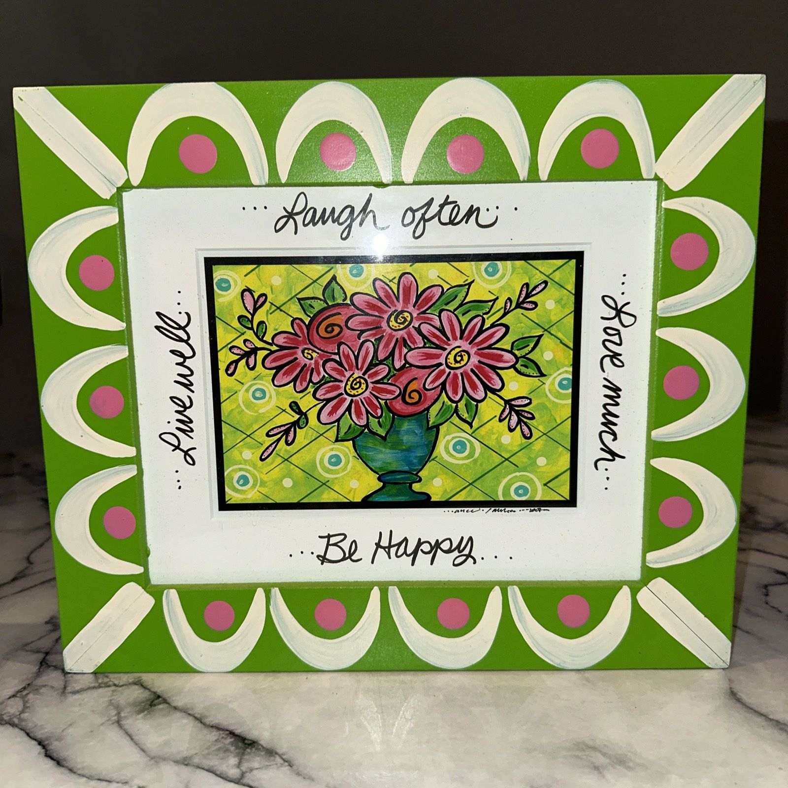 Whimsy Pop Signed Annie Laurie Turner Framed Print Bouquet Whimsy Pop Art Live ...