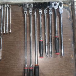 Snap-On And Cornwell 1/2 SoftGrip And Standard Handle Ratchets 