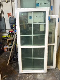 Window  29 1/2 X 65 1/2 $180  - white