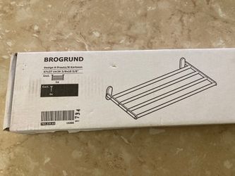 IKEA BROGRUND STAINLESS STEEL SHELF