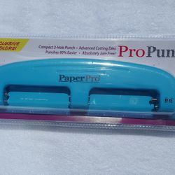 NEW Blue 3-Hole Punch