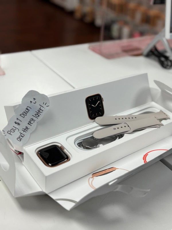 Apple Watch Series 5 - Pay $1 To Take It Home Today and pay the rest later.