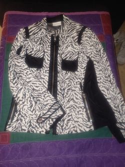 Ladies Zebra Print Jacket