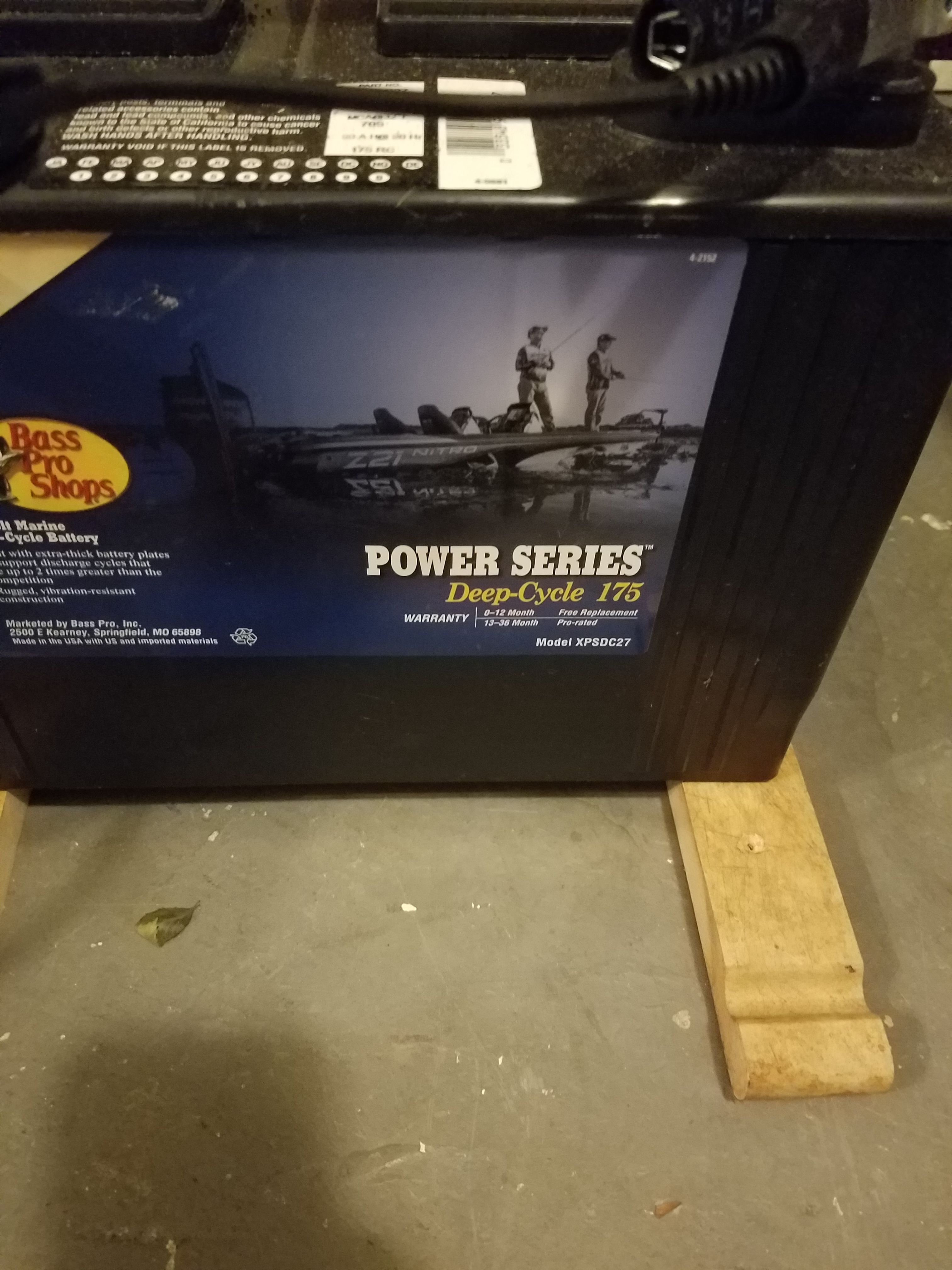 Bass Pro Shops XPS Power Series 12-Volt Marine Deep-Cycle Battery 175