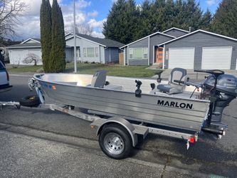 2023 Marlon Welded Alum Boat+ 20hp Yamaha