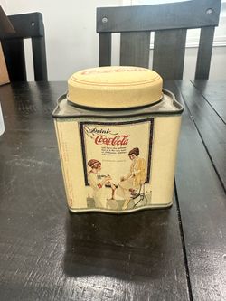 vintage Coca-Cola storage tin