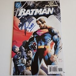 Batman #612 Comic Book signed Jeph Loeb 2003 DC Superman Jim Lee Very Good