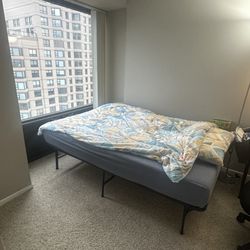 Queen-size mattresses and bed frame - pickup only - $20 each (Chicago) 