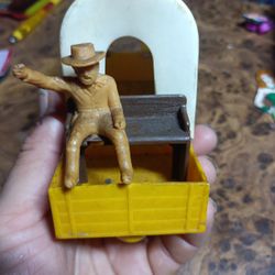 1970s Processed Plastic  Stagecoach Toy 