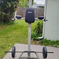 Outside Exercise Weights And Pull Up & Ab Rack..
