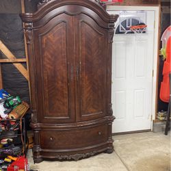 Wood Tv Armoire 