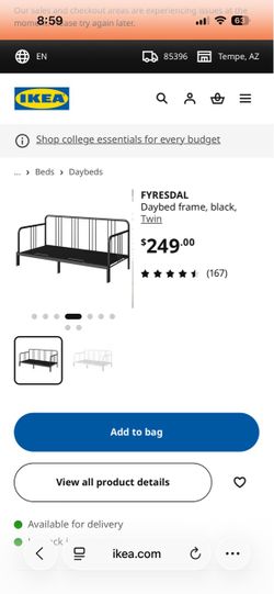 Daybed frame black