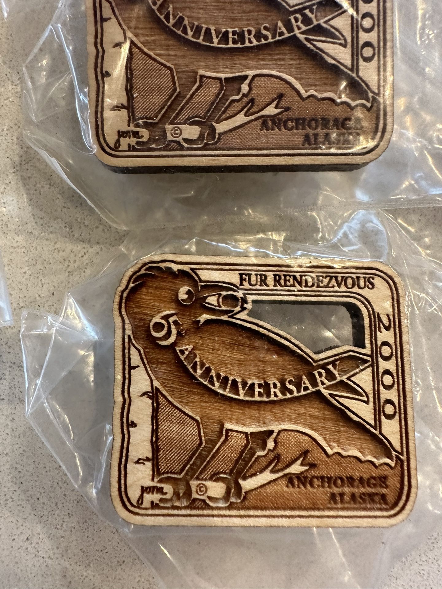 7 Birch Fur Rendezvous Pins 2000