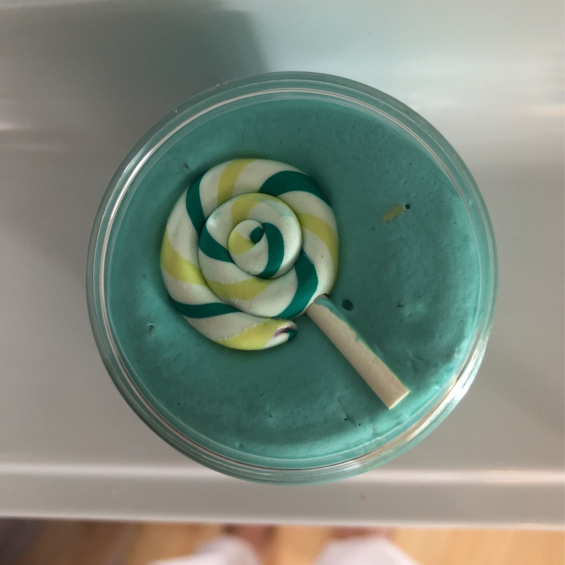 Cyan, Butter Slime With Colorful sprinkles
