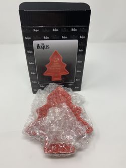The Beatles Christmas Holiday 7 in. Red Trinket Tree Shaped Ceramic Treat Tray