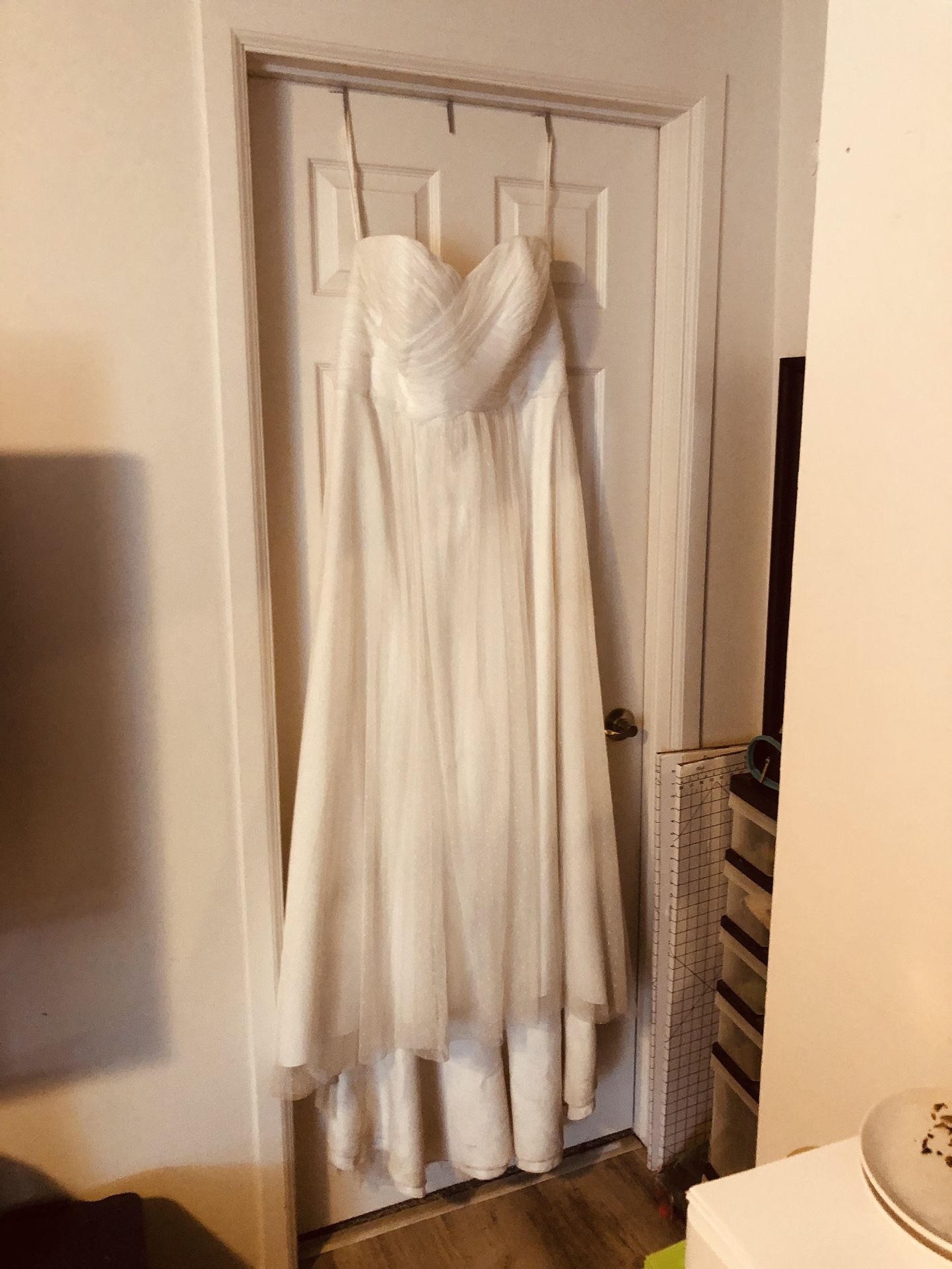 Infinity Bridesmaids Dresses, Wedding Dress and 1 Pair Of Size 10 Shoes Wore By Bride For Just The Ceremony.