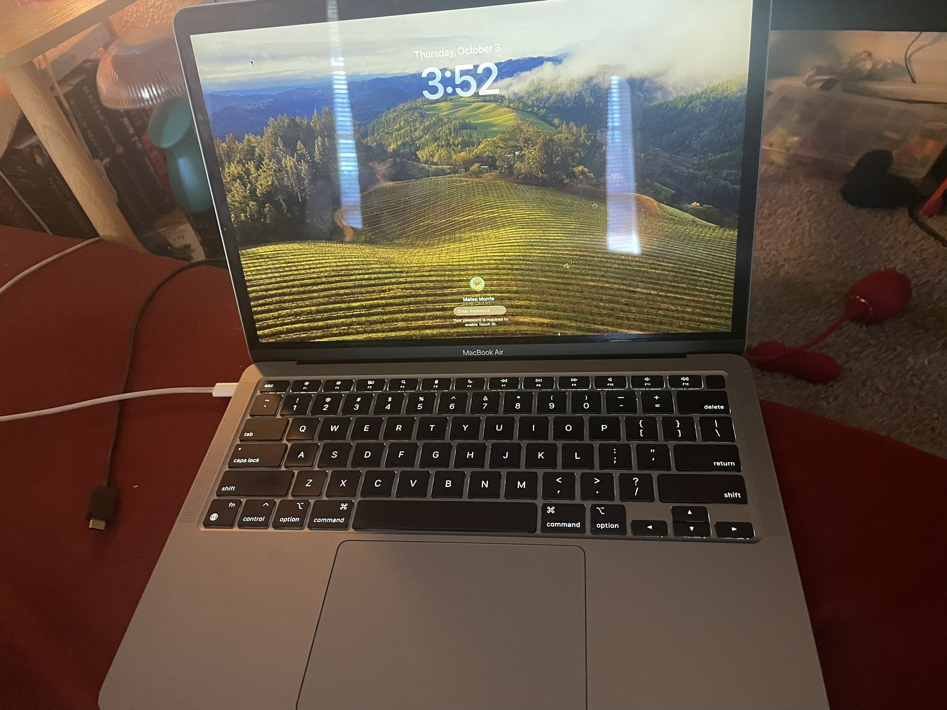 Grey Apple MacBook Air