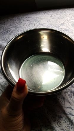 Stainless steel dog food bowl