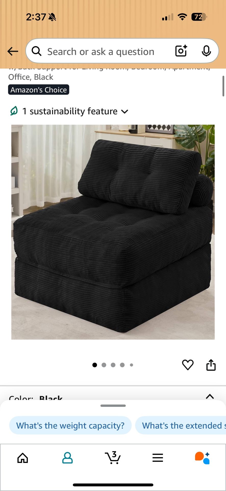 SOFA BED feels like a bed