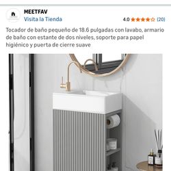 Mueble de Baño y Grifo Nuevo sin Usar -Ahorra La Mitad 