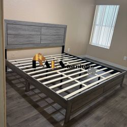 Platform King Size Bed Frame 