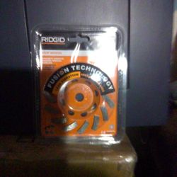 Rigid 4.5" Cup Wheel For Concrete Cutting, Coating Removal, And Leveling