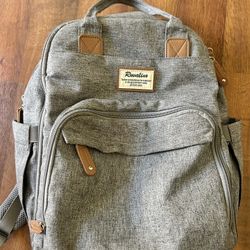 Ruvalino Gray Diaper Bag 