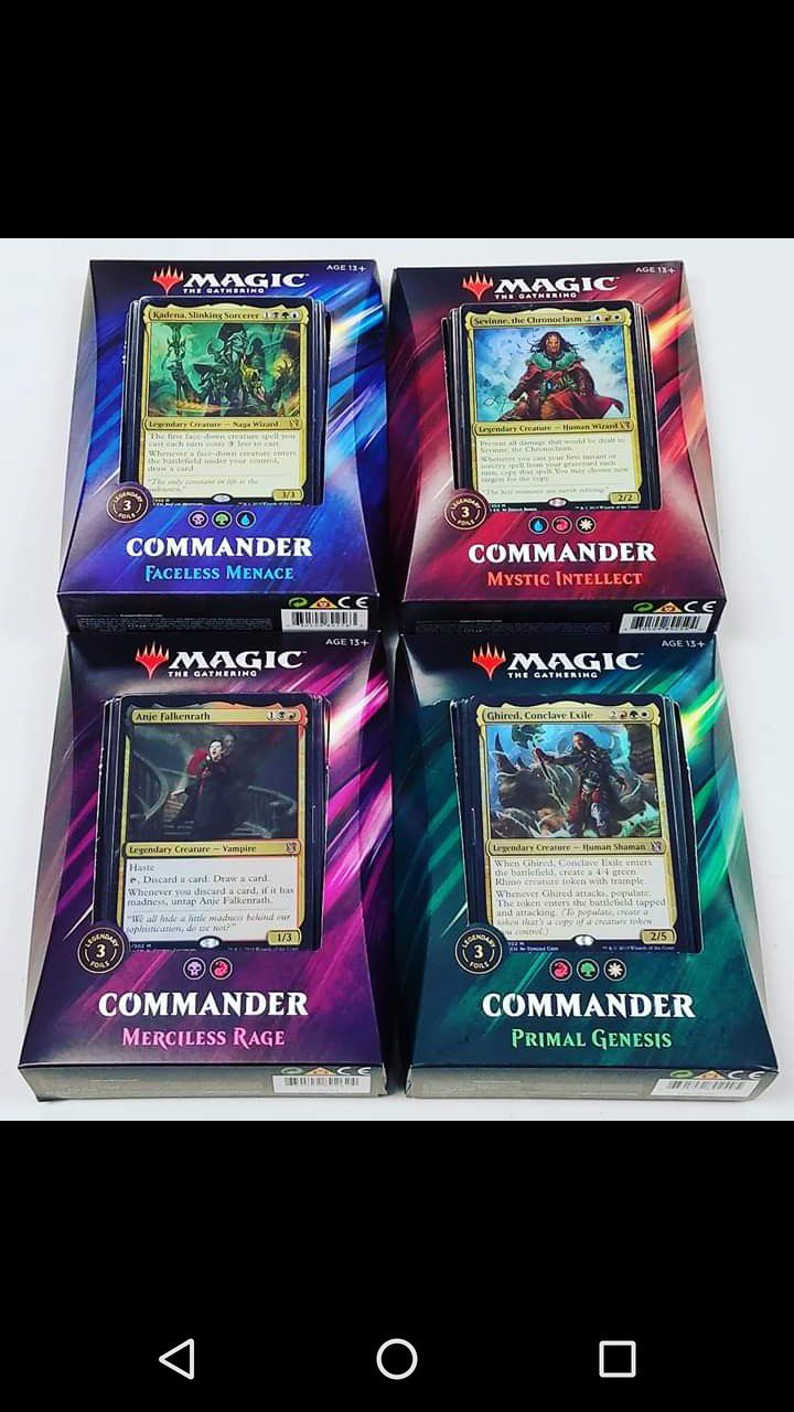 2019 Magic Commander decks