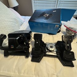 Logitech Flight Rudder Pedals And Yoke