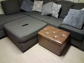 Fabric sectional sofa